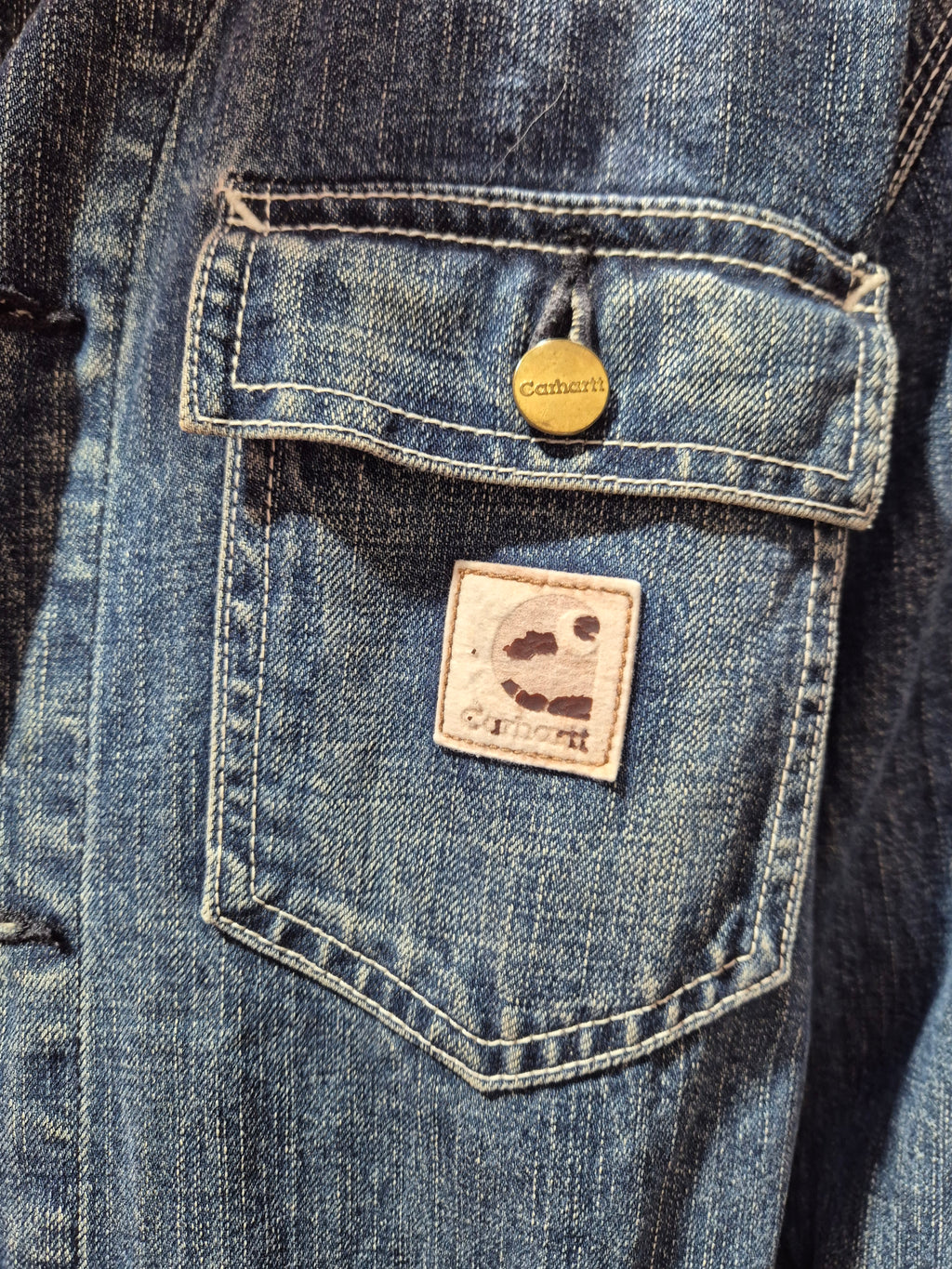 Carhartt chalk coat, Vintage Denim Large