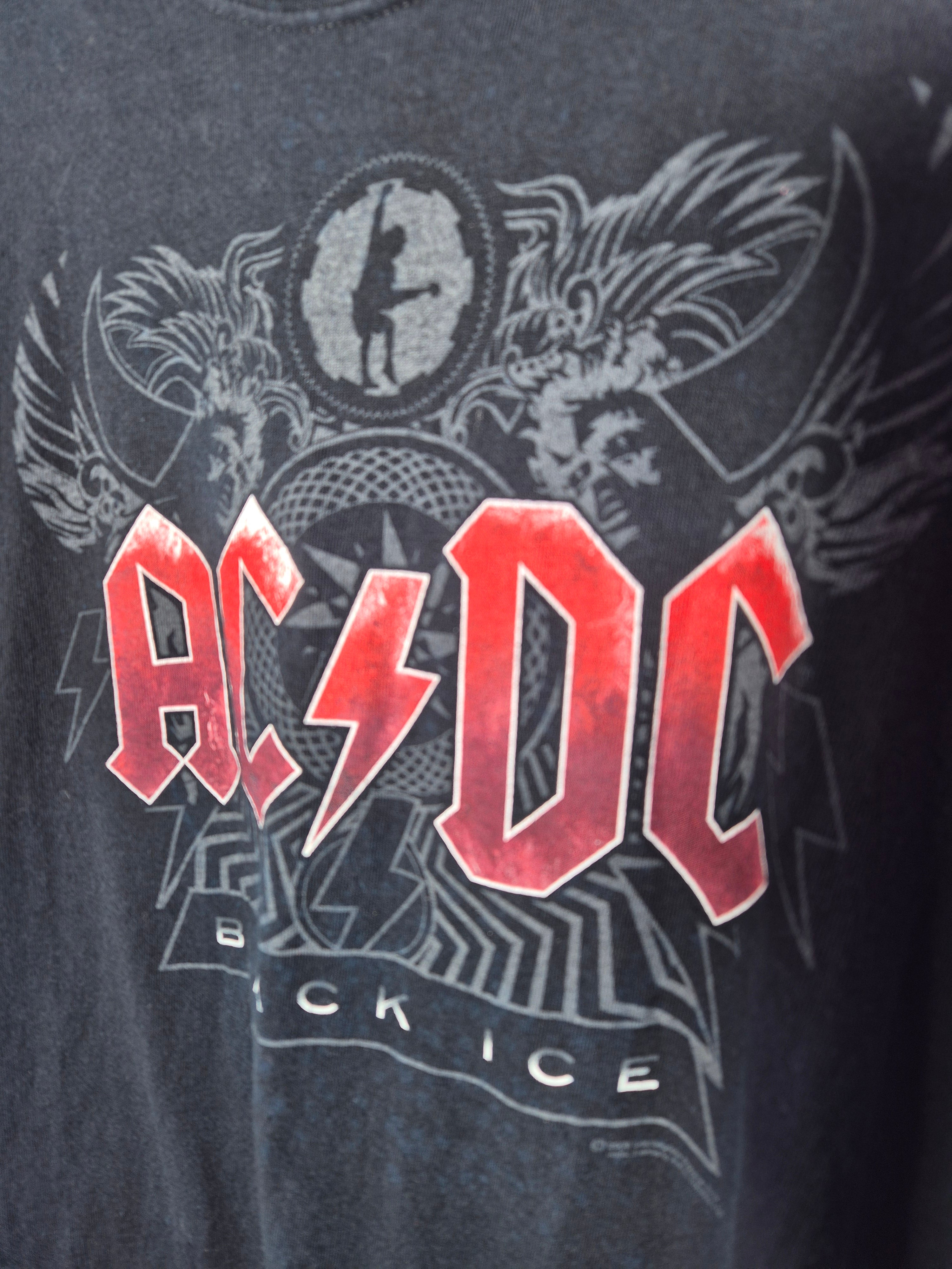 Vintage Band Tees, ACDC, Blk, Med