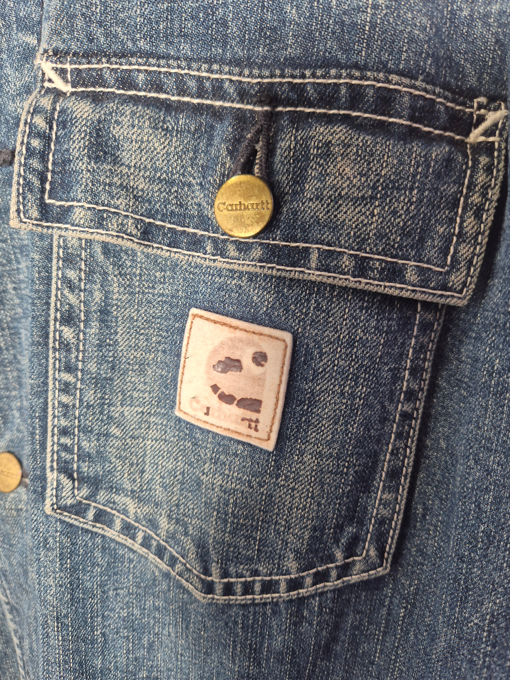 Carhartt chalk coat, Vintage Denim Large