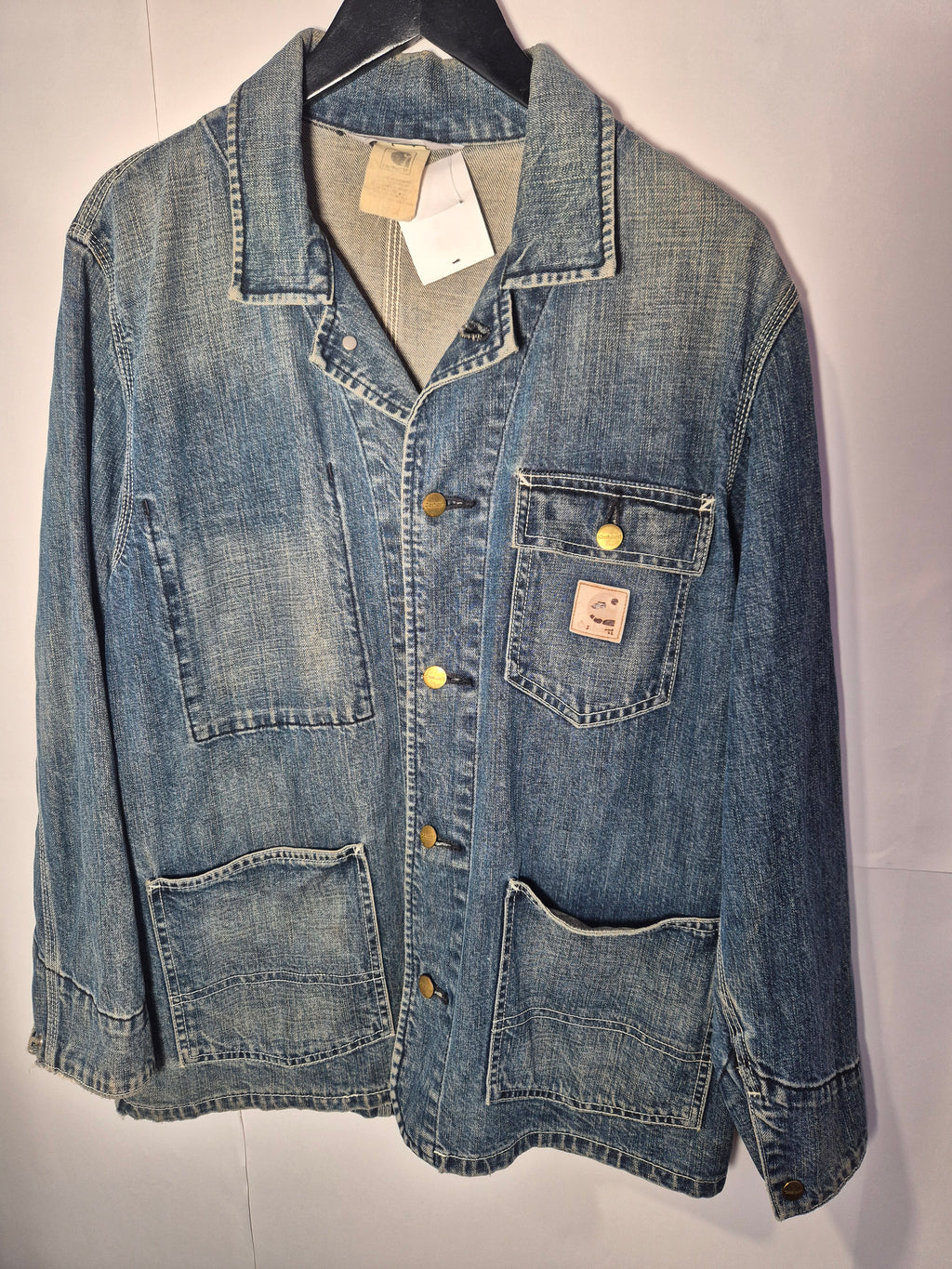 Carhartt chalk coat, Vintage Denim Large