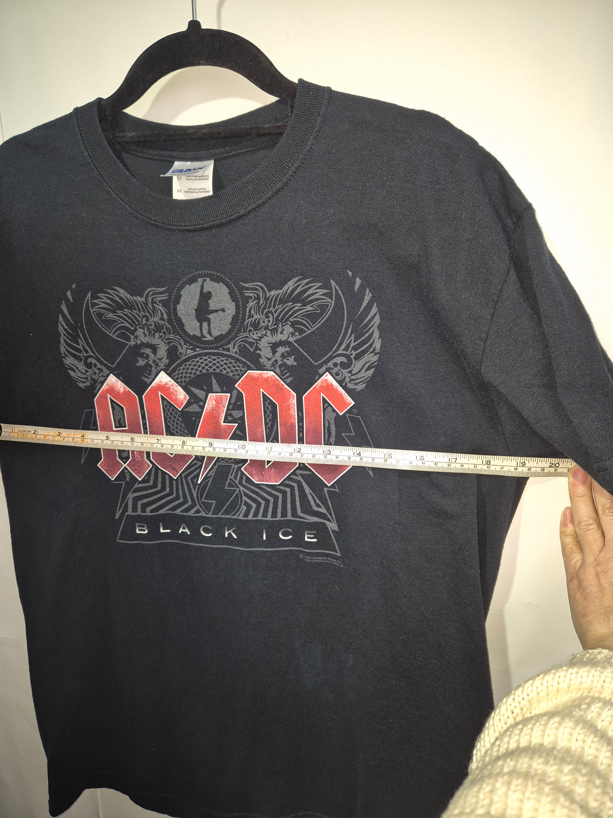 Vintage Band Tees, ACDC, Blk, Med